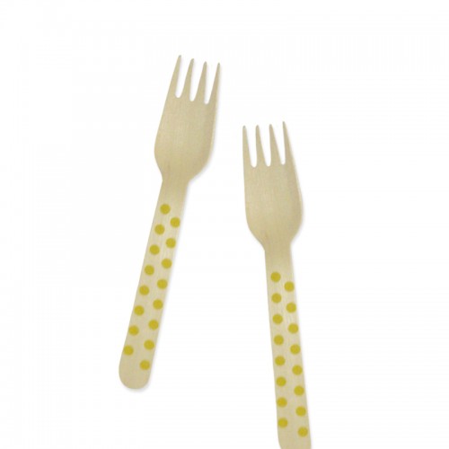 Fork - Polka Yellow